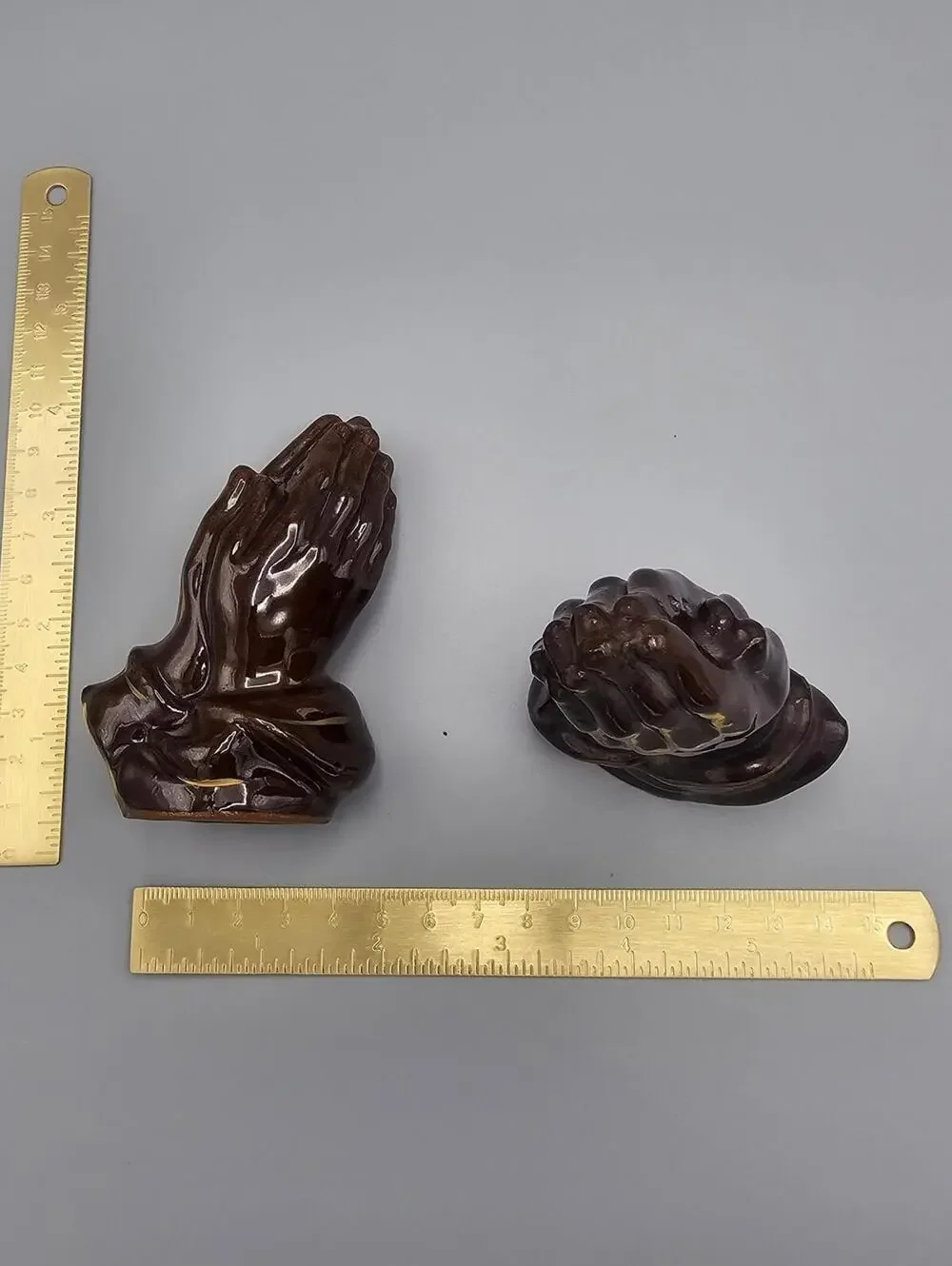 Vintage Ceramic Praying Hands Salt and Pepper Shakers